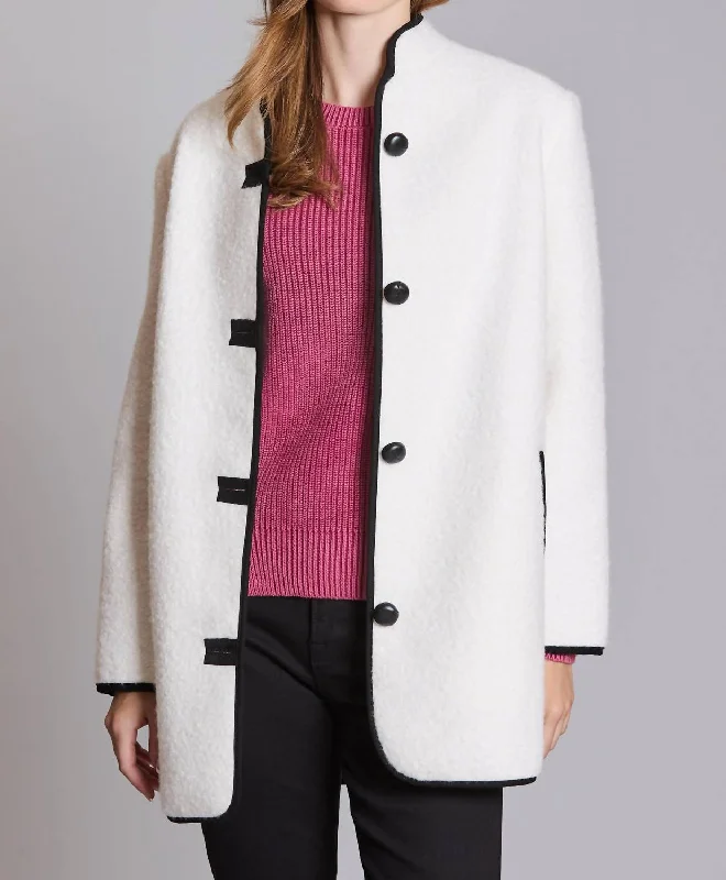 Sherpa City Coat In Winter White