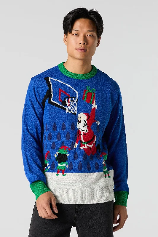 Ballin' Santa Ugly Christmas Sweater