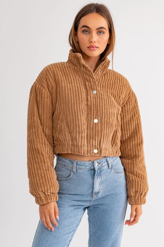 Corduroy Puffer Jacket