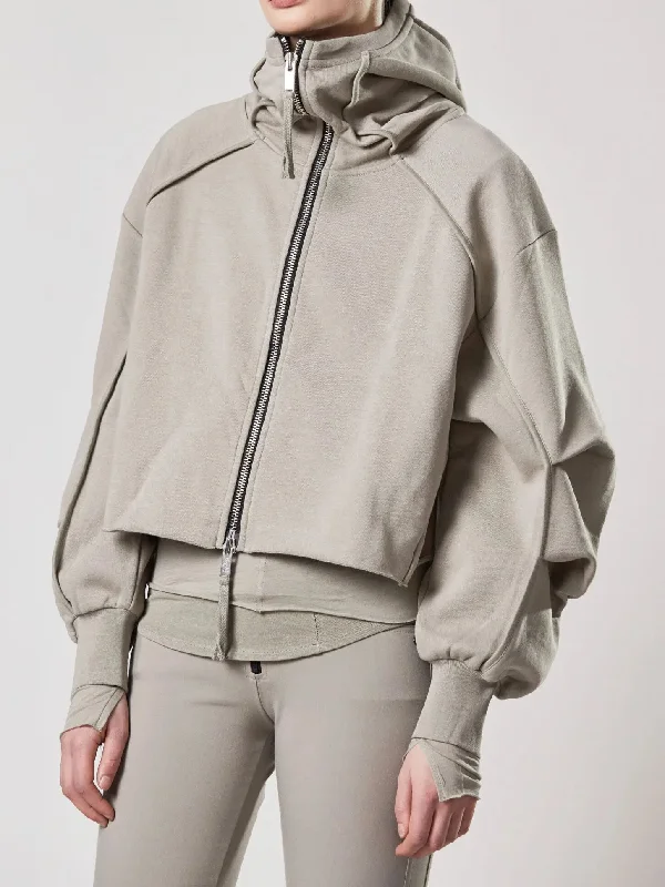 Hooded sweat jacket