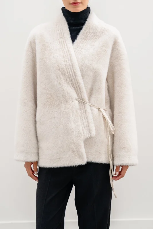 LUXE FUR WRAP COAT