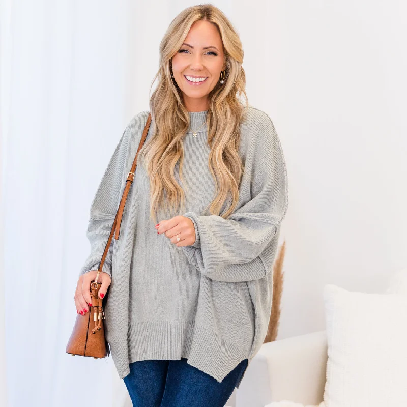 Magically Me Sweater, Heather Grey