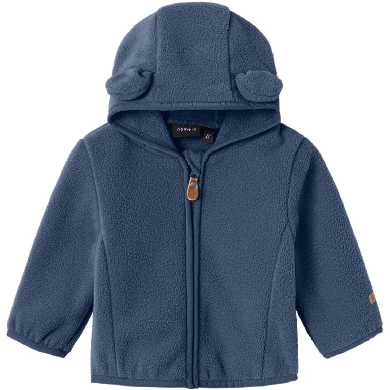 Name It Dark Denim Meeko Fleece Jakke