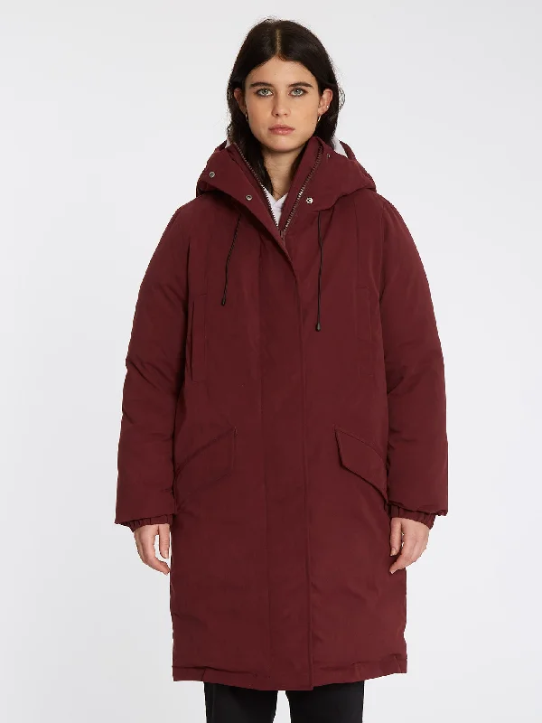 Sleepi Puff Parka - BURGUNDY