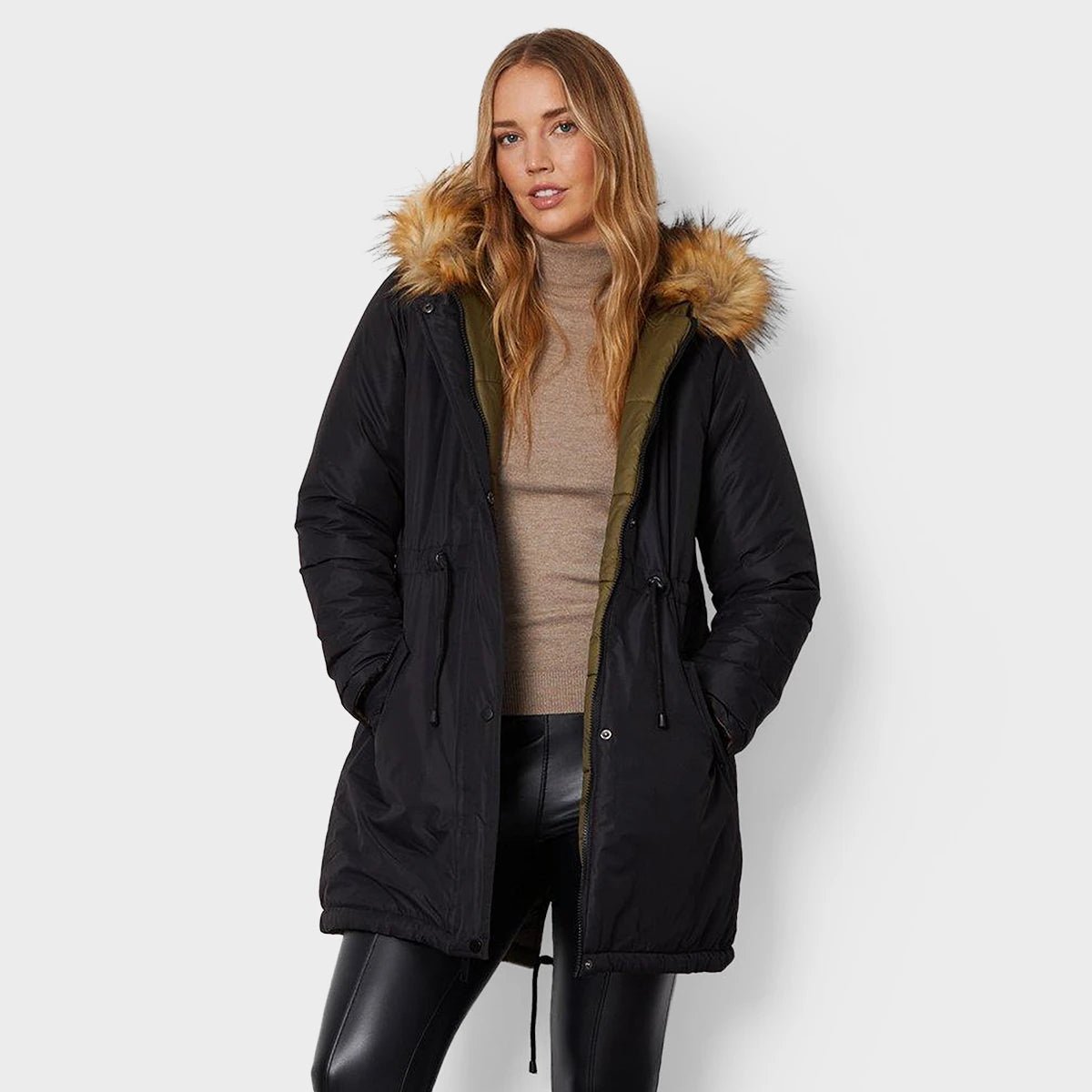 Threadbare Ladies Reversible Parka