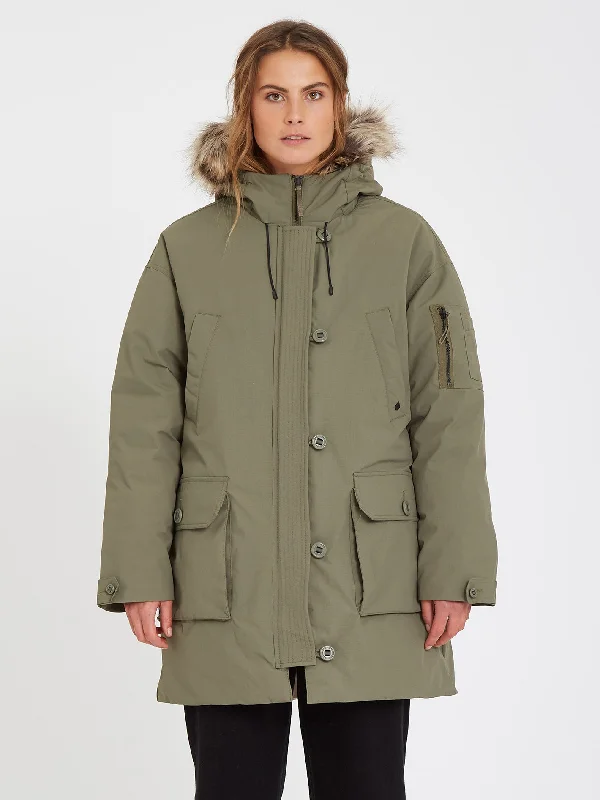 Warmer N Over 5K Parka - ARMY GREEN COMBO