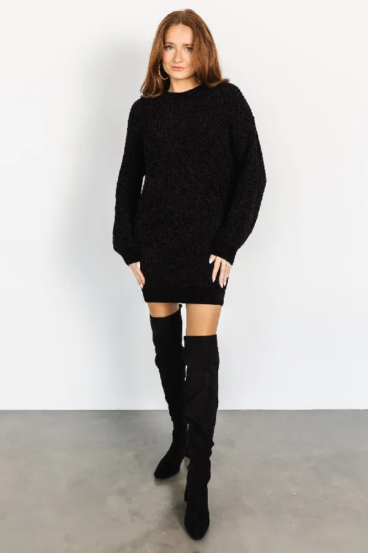 Christa Sweater Dress | Black