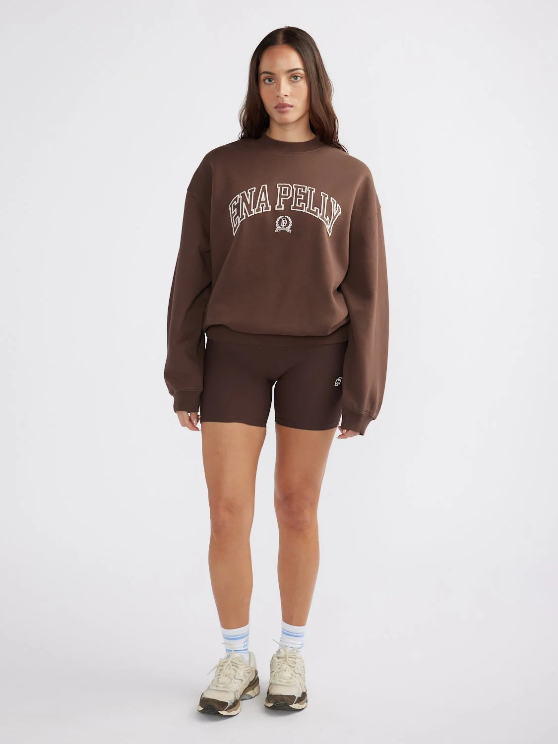 Classic Collegiate Sweatshirt - Mocha