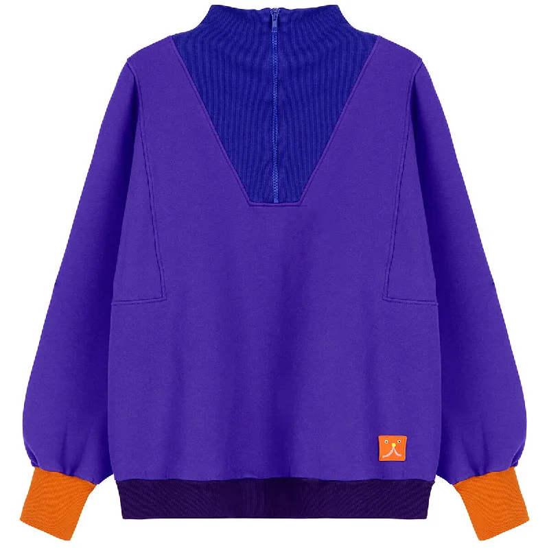 Colour Block Zipped Sweatshirt by Bobo Choses Womenswear