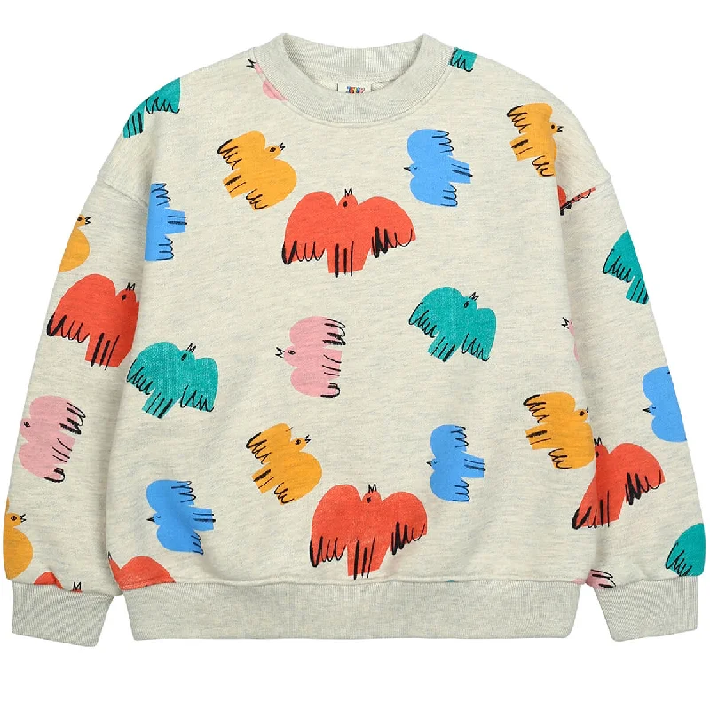 Colourful Bird Sweatshirt by Jelly Mallow