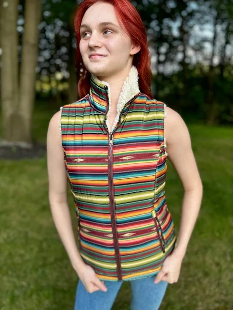 Western women's reversible vest-E21116