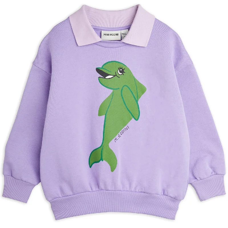 Dolphin Collar Sweatshirt by Mini Rodini