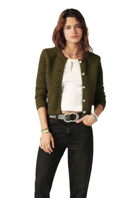 Gaspard Cardigan in Khaki