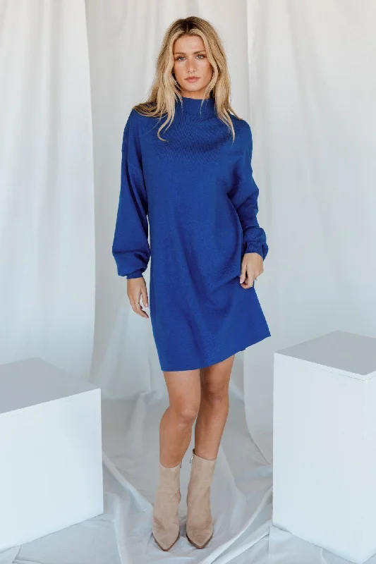 Jennings Sweater Dress | Cobalt Blue