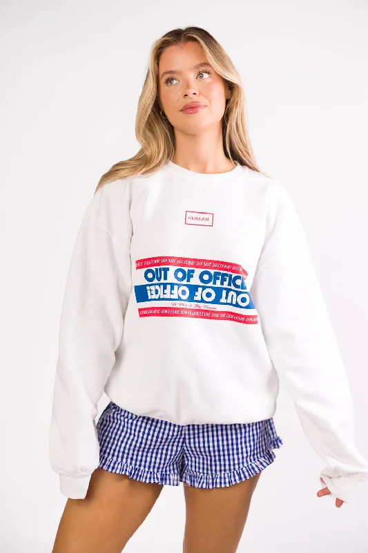 Out of Office Sweatshirt in White