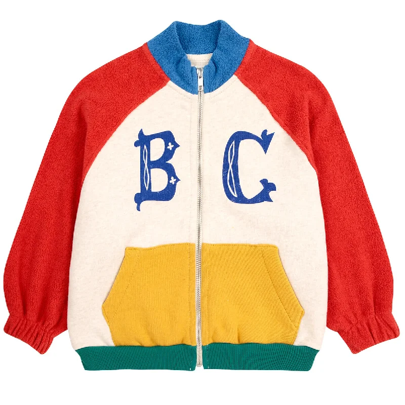 Vintage Colour Block Zipped Sweatshirt by Bobo Choses