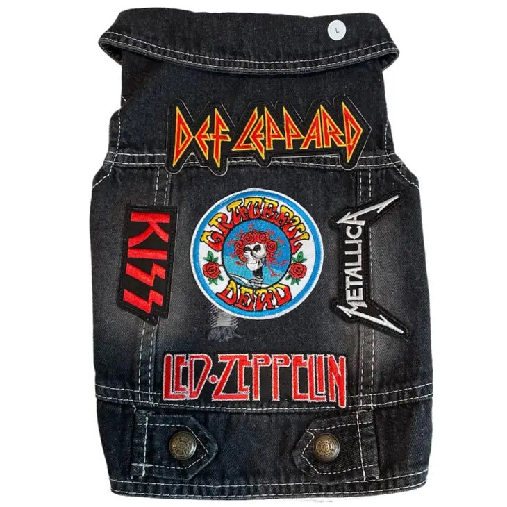 Denim Rocker Vest - Def Leppard