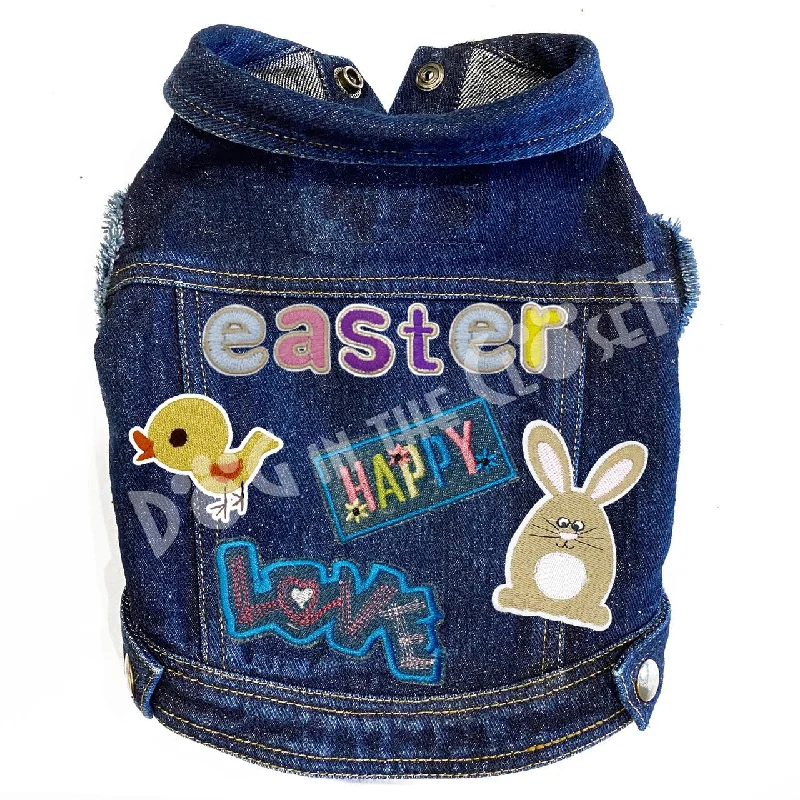 Love Easter Denim Dog Jacket