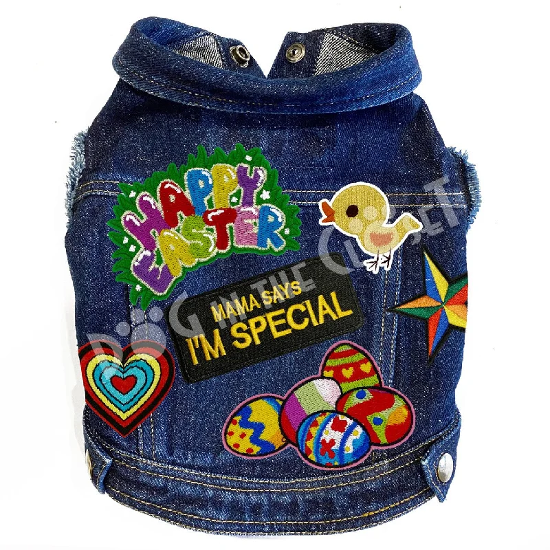 Special Easter Denim Dog Jacket