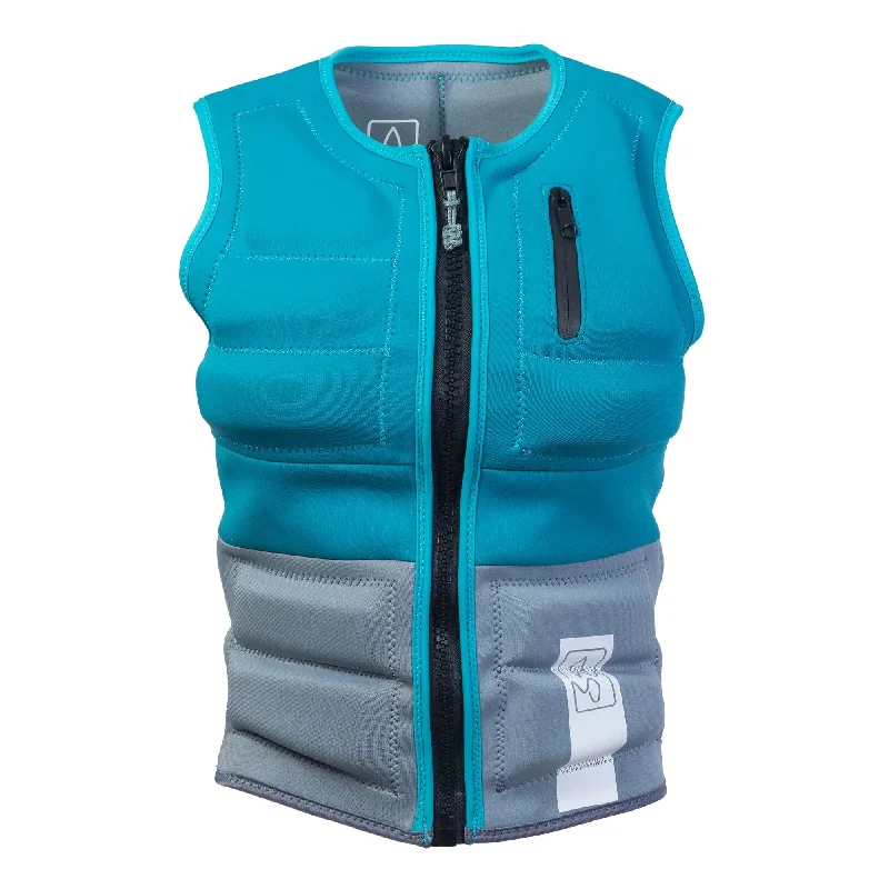 SWELL Wakesurf Vest - Women's Aqua - Ultimate Comfort Neoprene Jacket