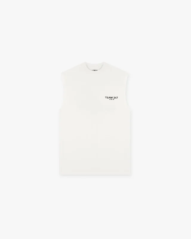 Team 247 Oversized Tank - Flat White