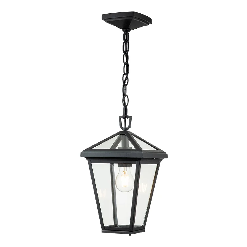 Tropical - Themed Ceiling Lights with Palm - Leaf Shapes and Rattan WrapsQuintiesse Alford Small Outdoor Pendant Chain Lantern IP44 Tropical - Themed Ceiling Lights with Palm - Leaf Shapes and Rattan WrapsQuintiesse Alford Small Outdoor Pendant Chain Lantern IP44